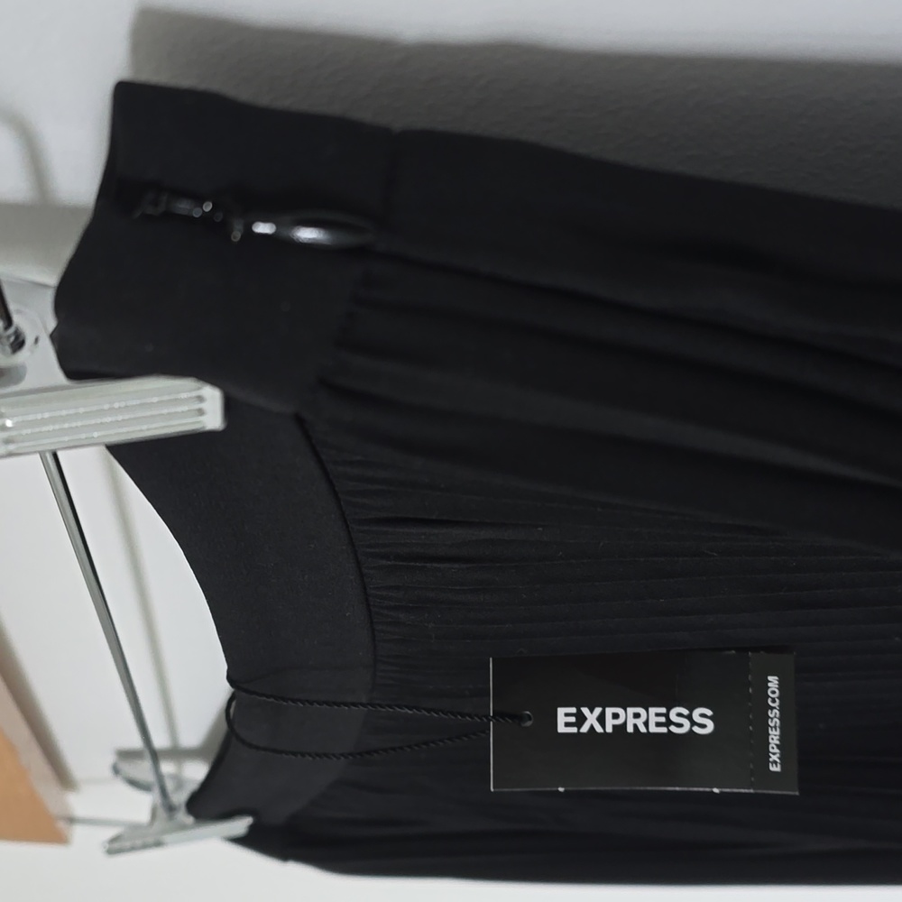 NWT - Express Colorblock Accordion Midi Skirt - Picture 3 of 8